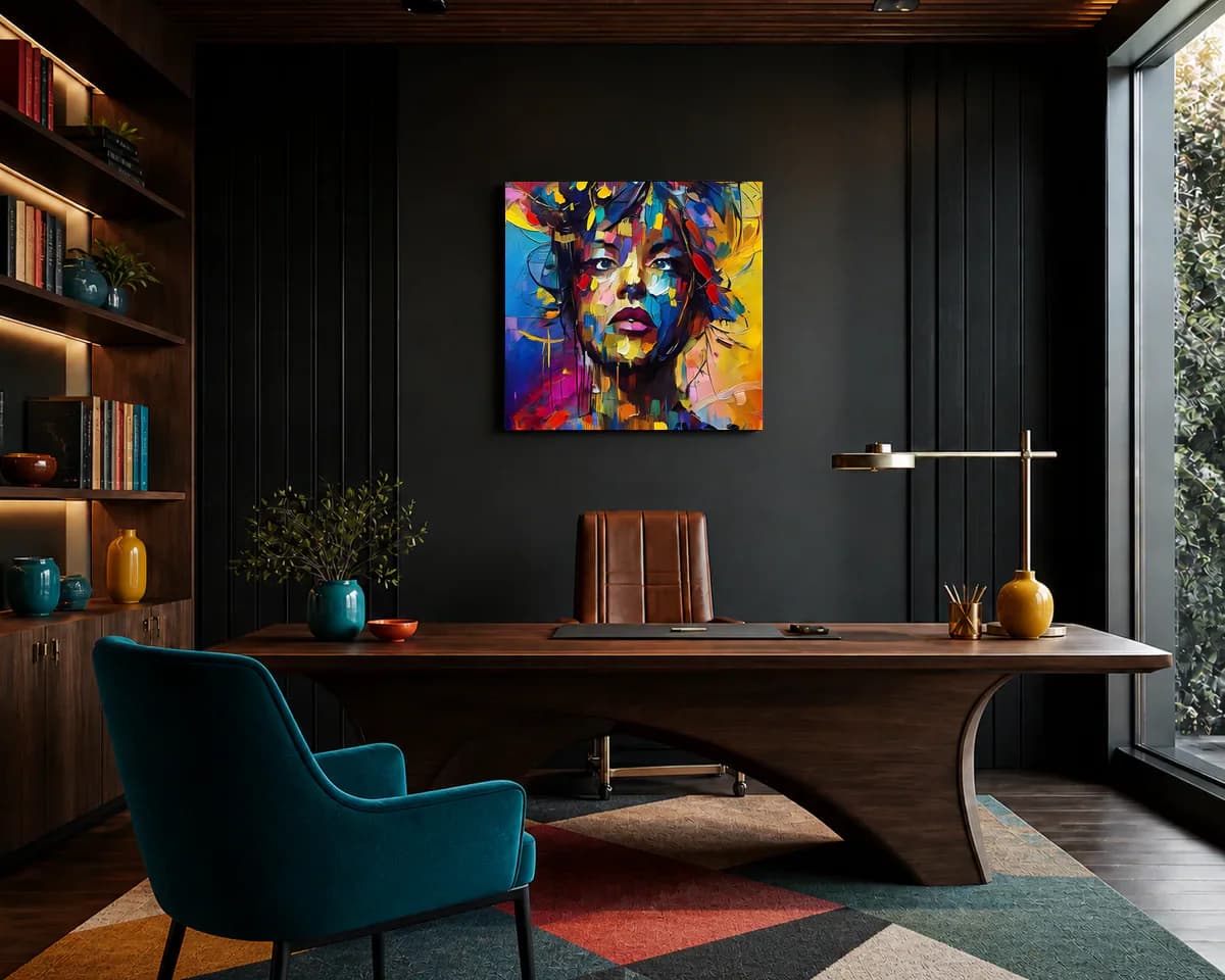 The Self I Choose displayed in a office