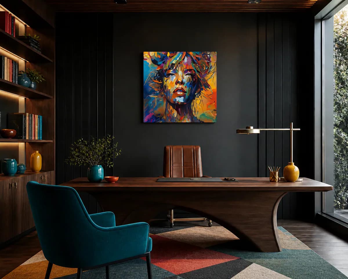 Behind the Layers displayed in a office
