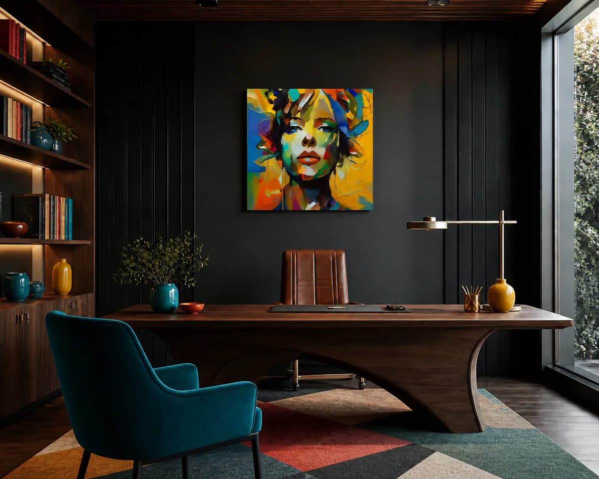 Attentive Silence displayed in a office