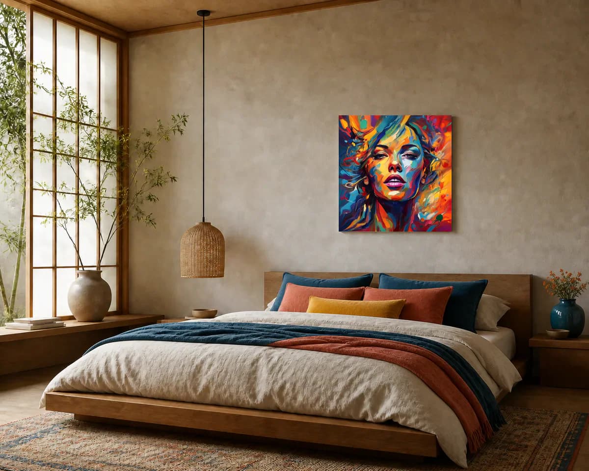 Awakening Voice displayed in a bedroom