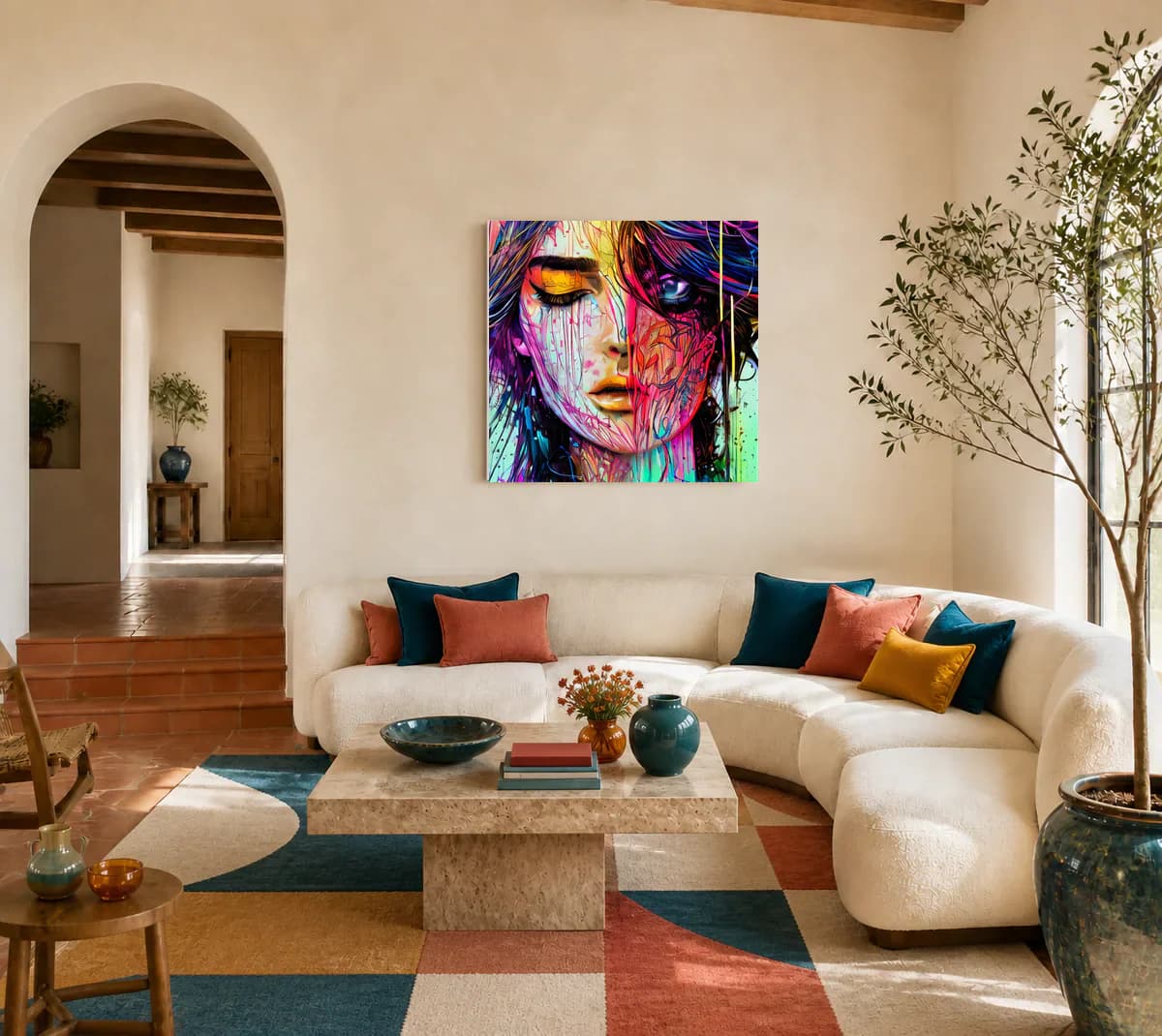 Two Ways of Seeing displayed in a living room