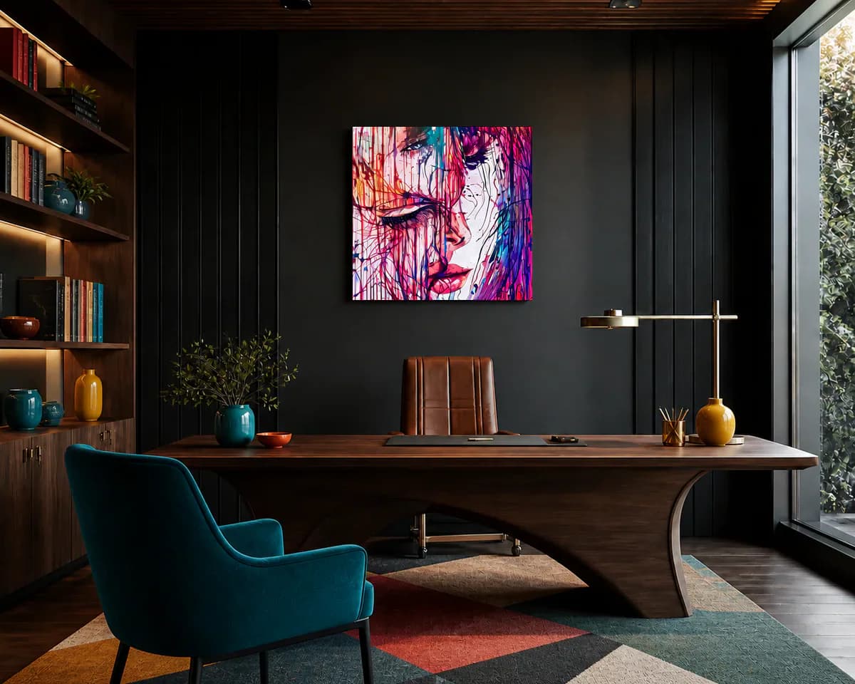 Shifting Boundaries displayed in a office