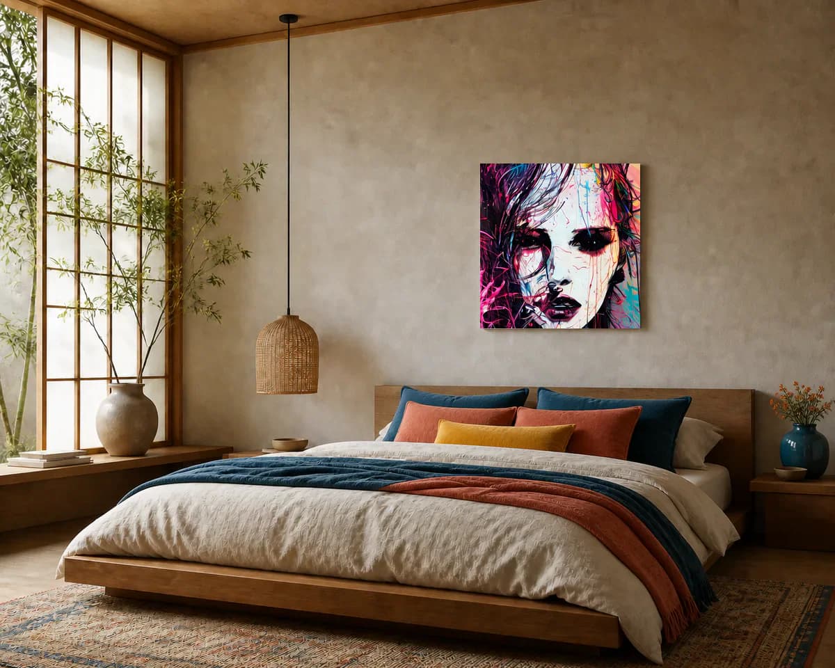 Nocturnal Bloom displayed in a bedroom