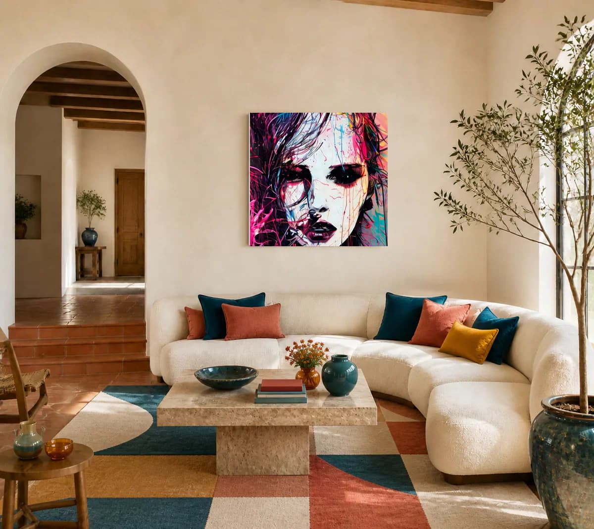 Nocturnal Bloom displayed in a living room