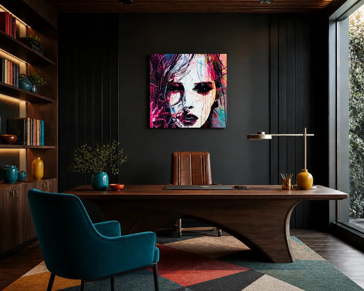 Nocturnal Bloom displayed in a office