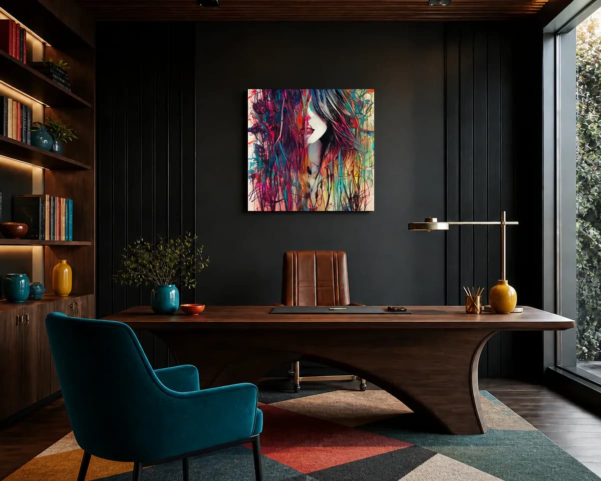 The Silence Between displayed in a office