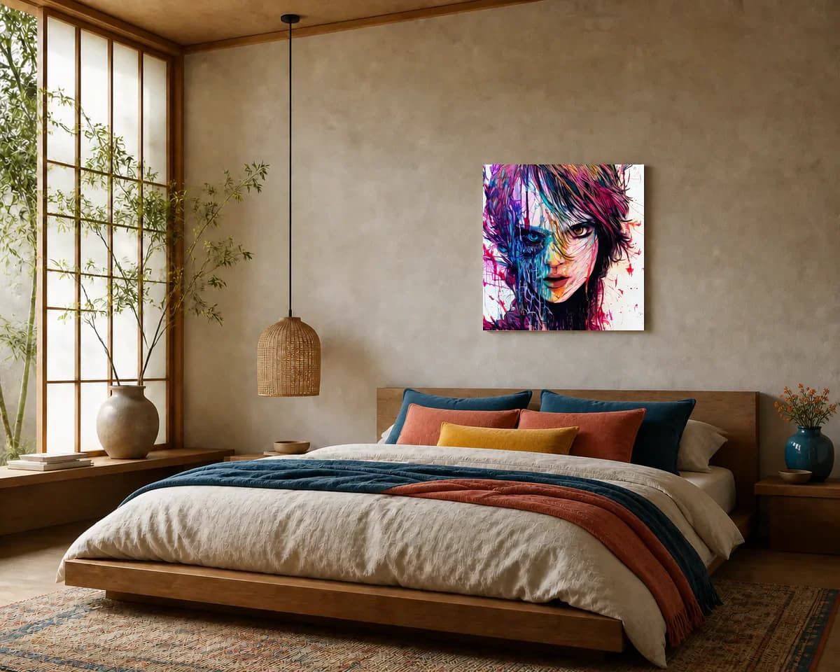 Double Certainty displayed in a bedroom