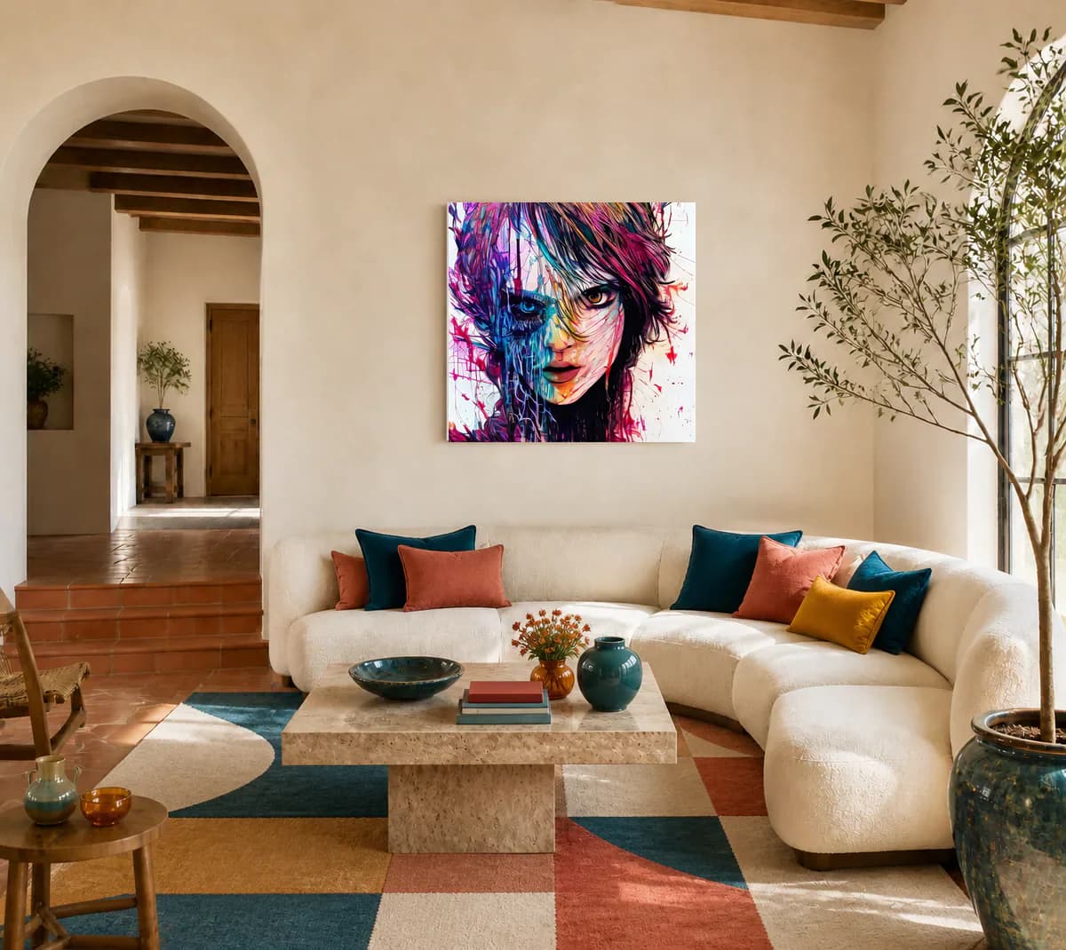 Double Certainty displayed in a living room