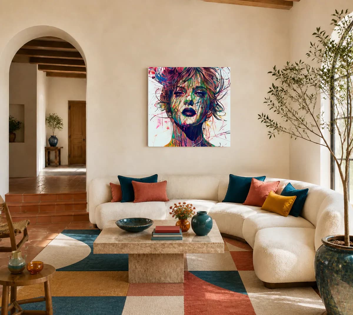 Layers of Memory displayed in a living room