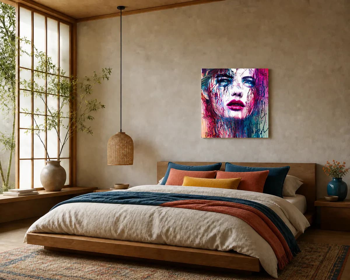 The Direction of Hope displayed in a bedroom