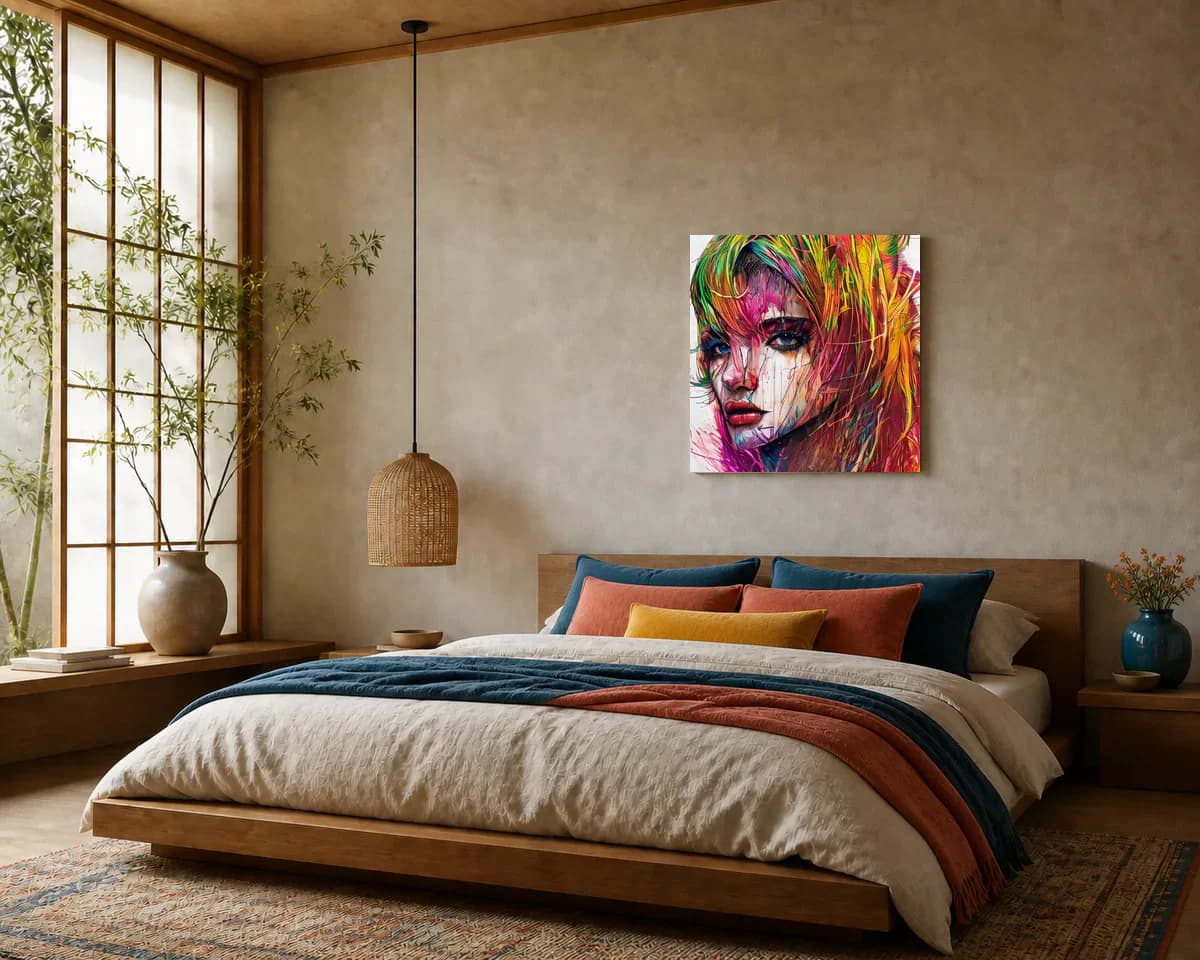 Blazing Awareness displayed in a bedroom