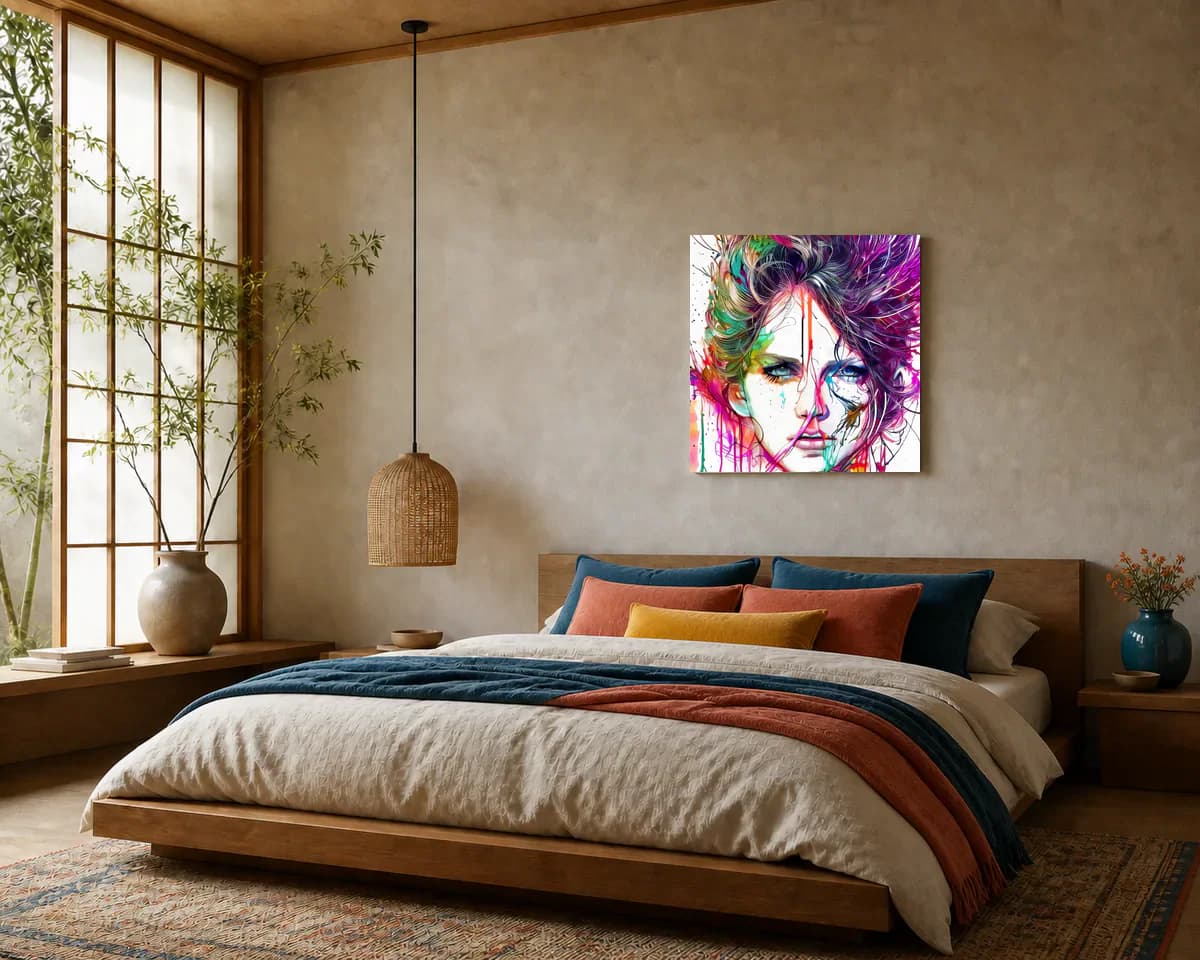 Witness to Myself displayed in a bedroom