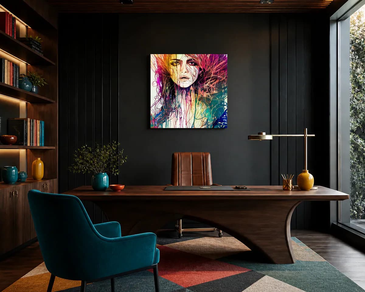 Beyond the Tangle displayed in a office