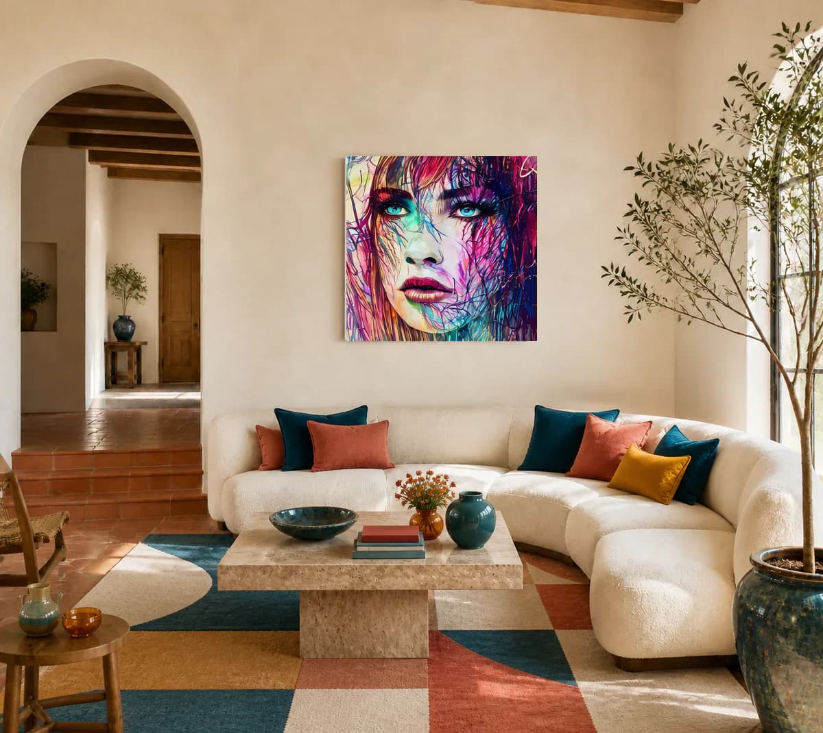 The Focus of Attention displayed in a living room